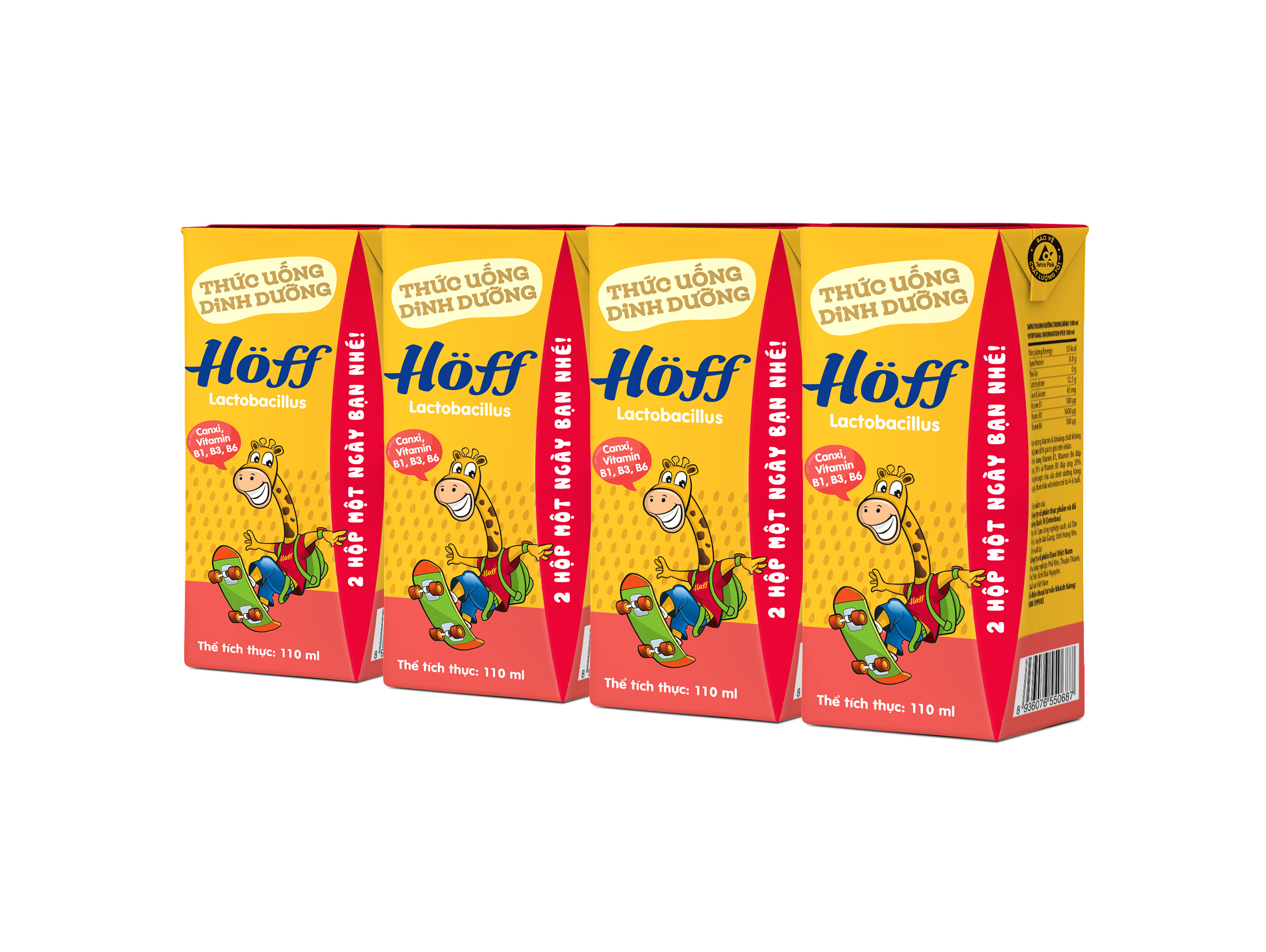 Thức Uống Dinh Dưỡng HOFF Lactobacillus (1 thùng - 48 hộp)