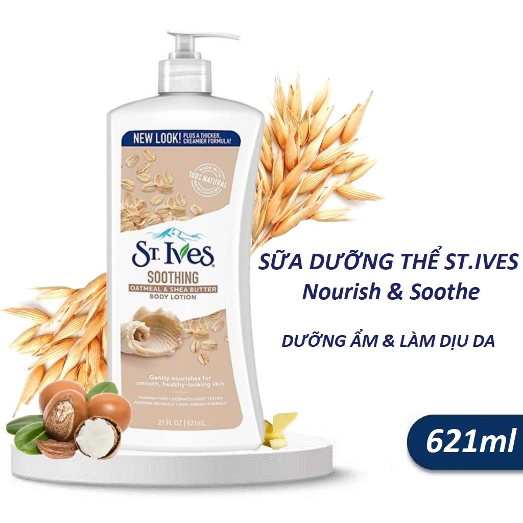 St Ives Nourish & Soothe Oatmeal & Shea Butter Body Lotion 621ml