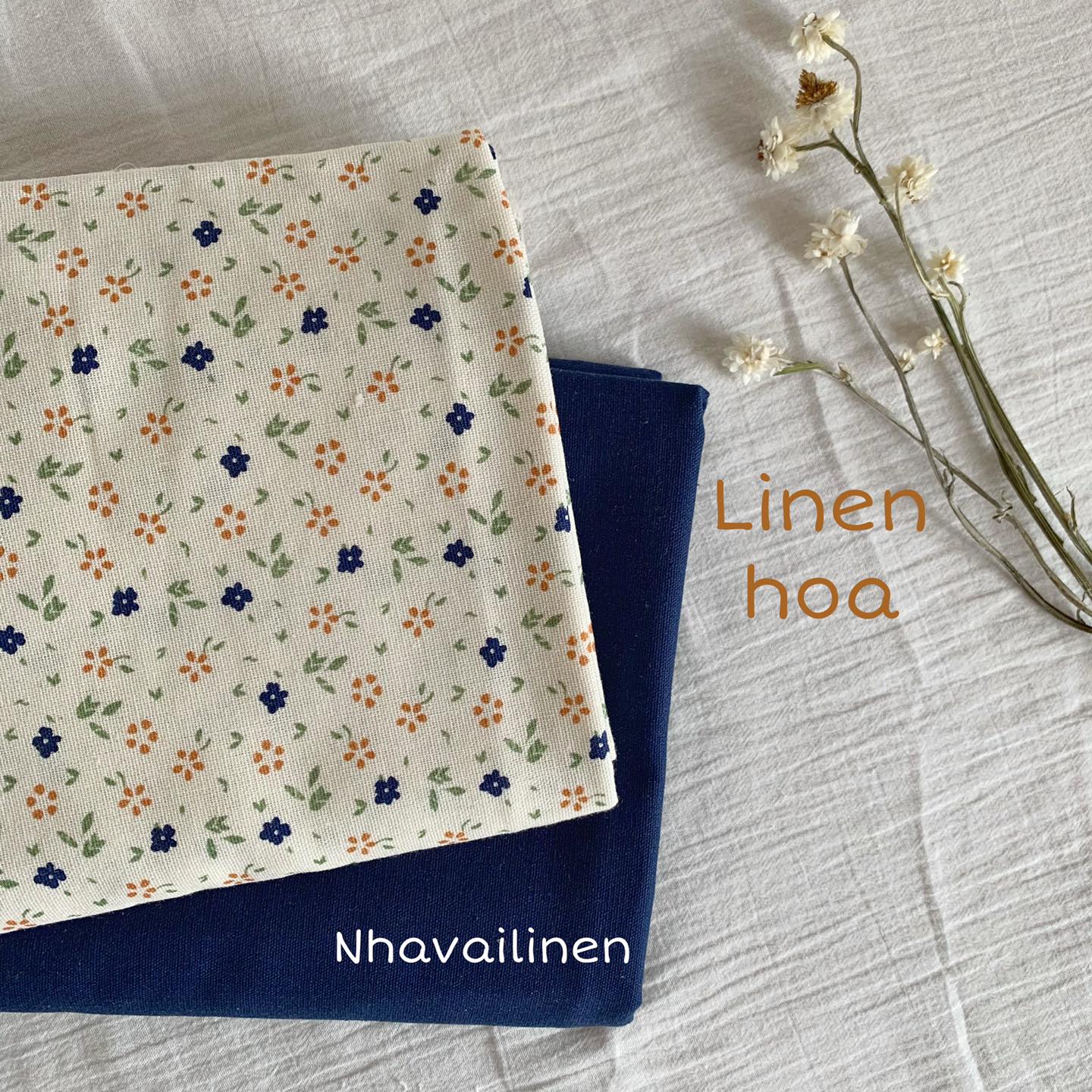 LINEN HOA ĐẬU BIẾC