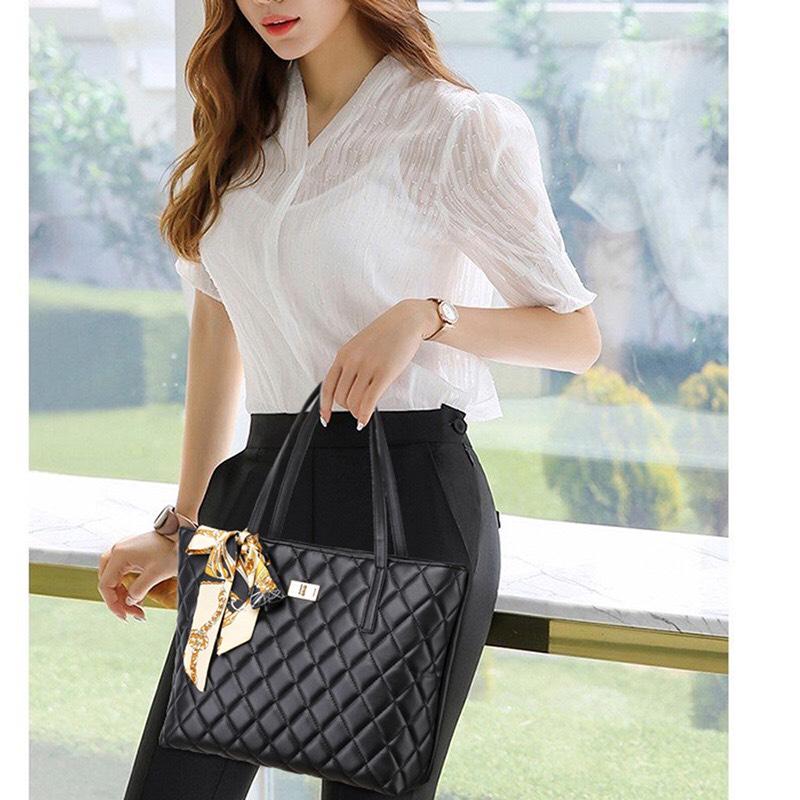 Túi công sở kèm phụ kiện khăn