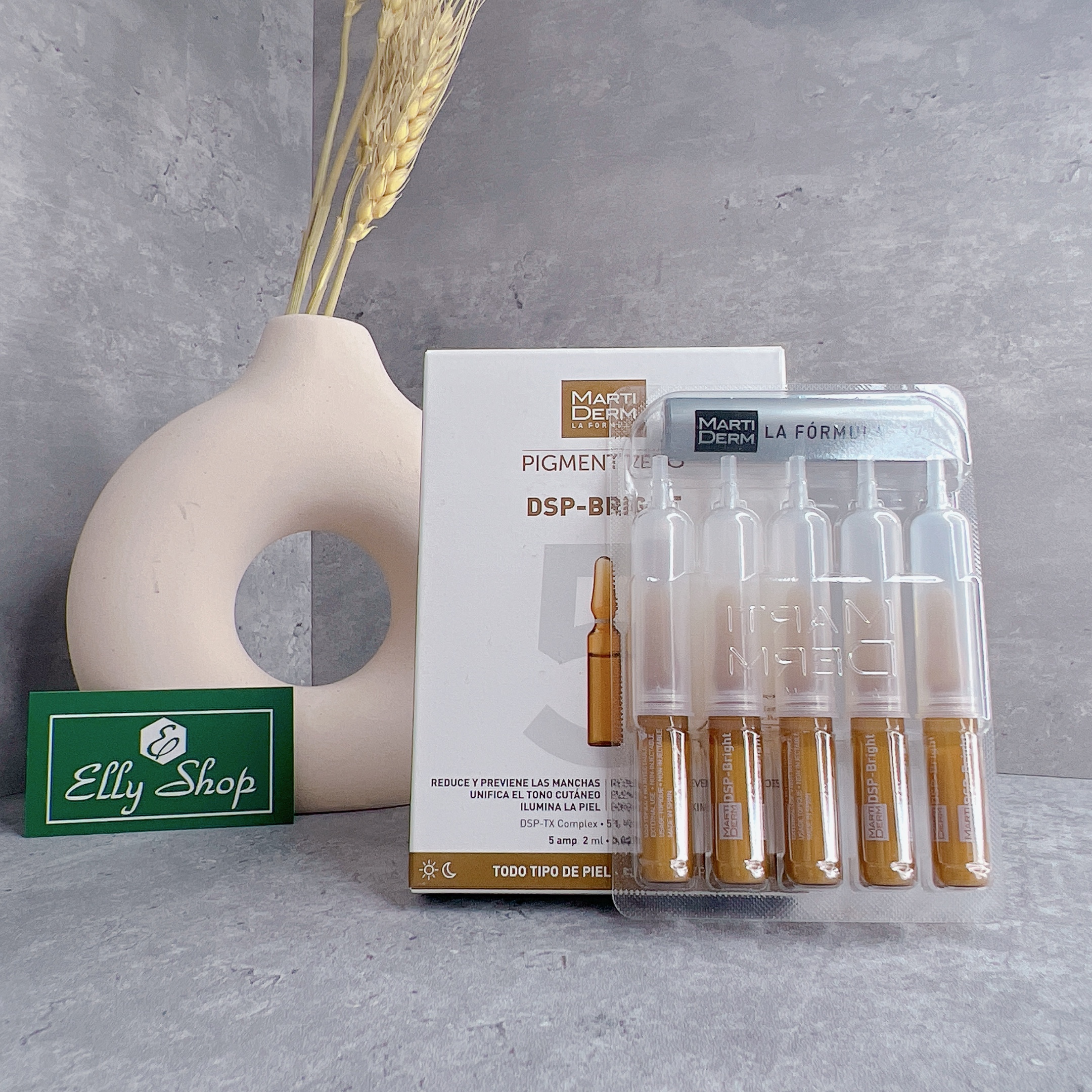 Tinh chất dưỡng sáng đều màu da, giảm đốm sắc tố marti derm pigment zero dsp bright