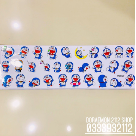 tem xe, tem dán, Sticker dán xe DORAEMON 20cm x 60cm