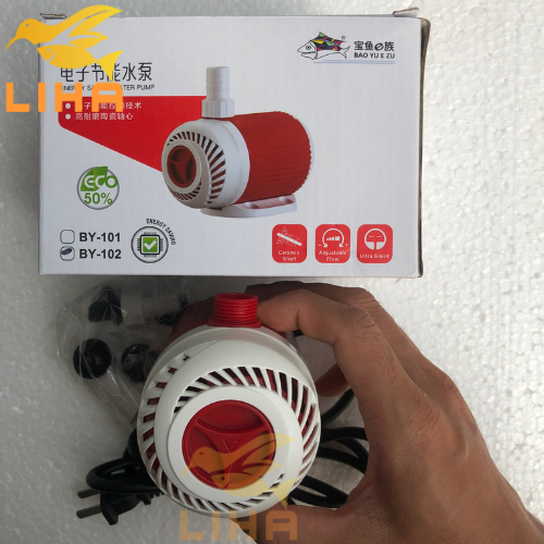 Máy Bơm Bể Cá Baoyu BY102 (15W-1000L/H-1.5M) - Máy Bơm Lọc Nước Cho Hồ Cá