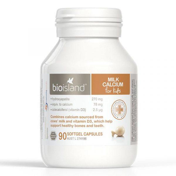Canxi sữa Bioisland 90 viên từ 7 tháng