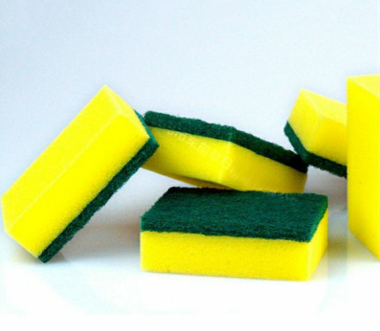 Miếng Rửa Chén Bát Nhà Bếp 2 Lớp Vàng Xanh SAMRAN