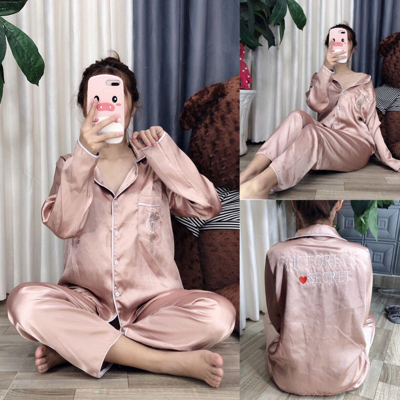 [HCM]Đồ bộ phi lụa Victorias Secret ( hàng chuẩn shop )