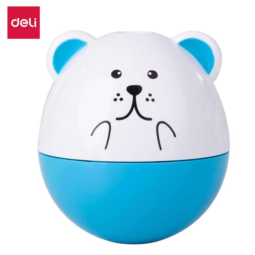 Gọt bút chì cute sắc bén, gọt mượt DELI -  Chuốt viết chì Hình Gấu, Thỏ - Xanh Dương/Hồng - 1 chiếc - 521/E0522