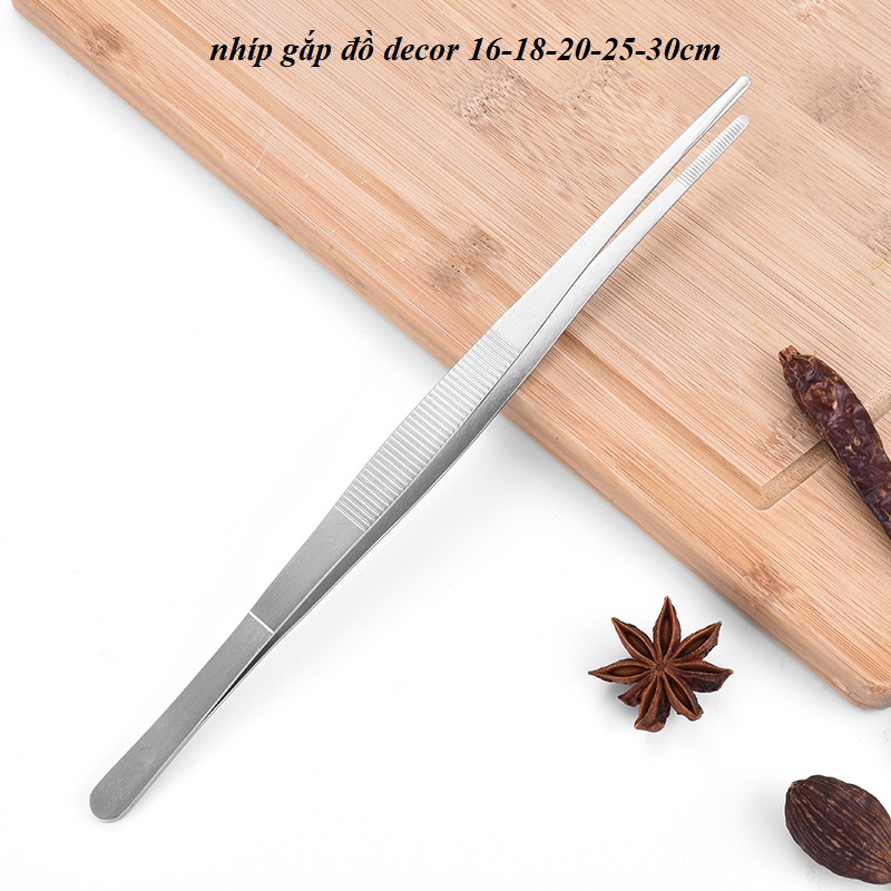Nhíp gắp đồ decor 16cm ( chất liệu inox 304 )