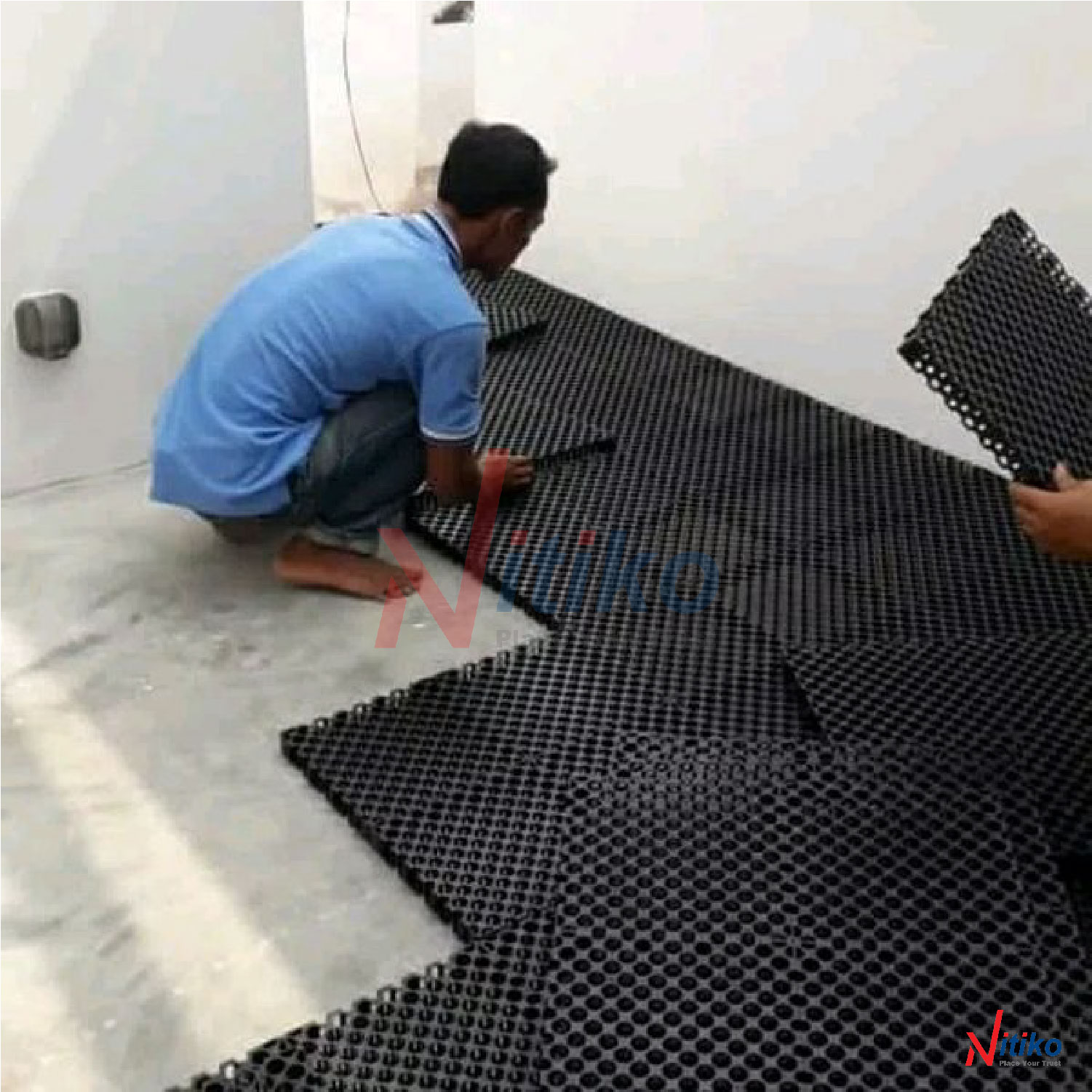 [HCM]Vỉ thoát nước Necty (1m2 / 9 tấm vỉ) | Giải pháp thoát nước vườn mái