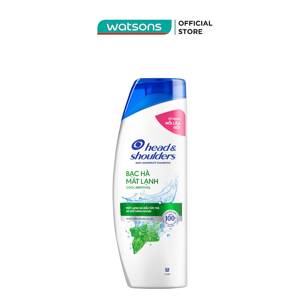Dầu Gội Head & Shoulders Bạc Hà Mát Rượi 330ml
