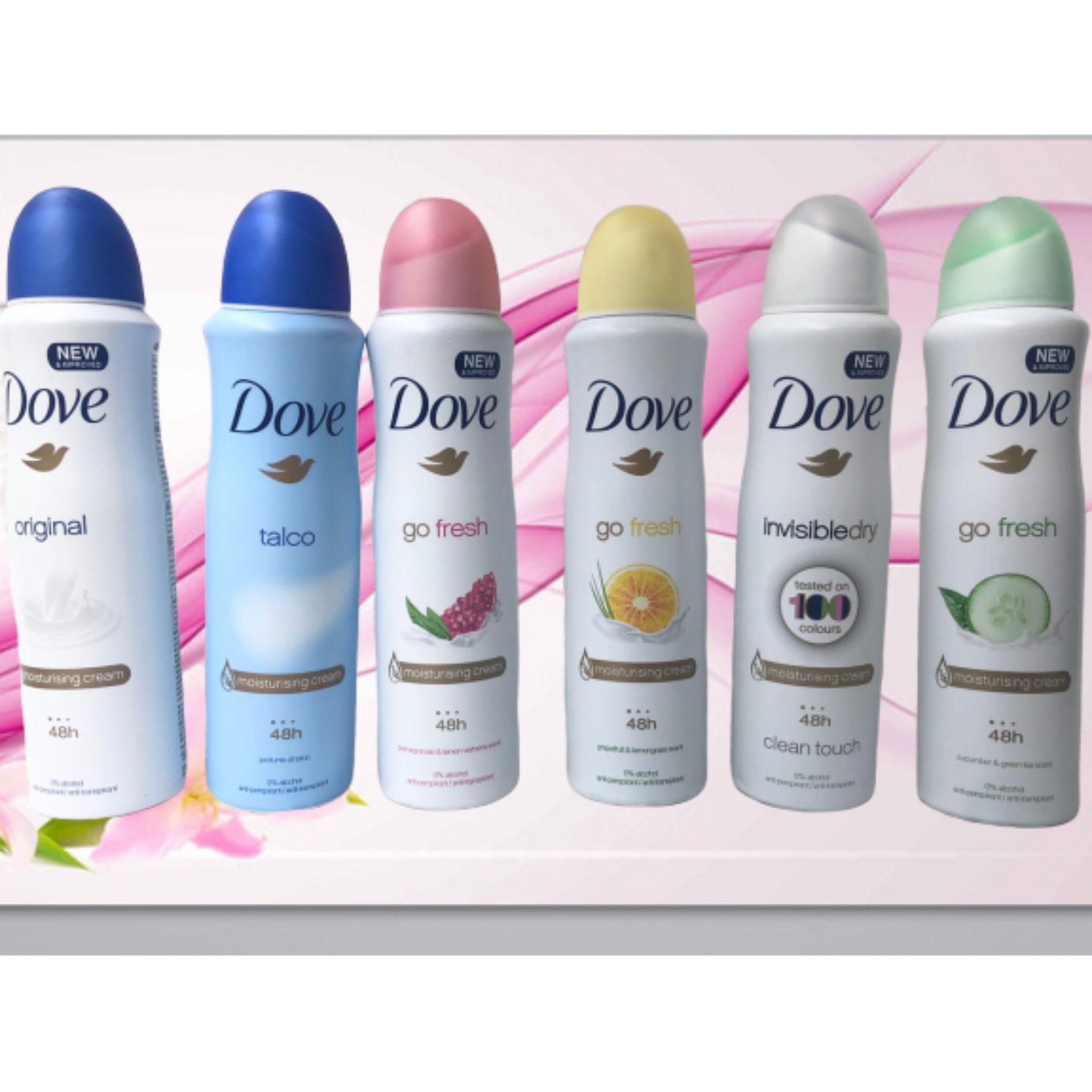 Xịt Khử Mùi Dove Dưa Leo 48h  150ml