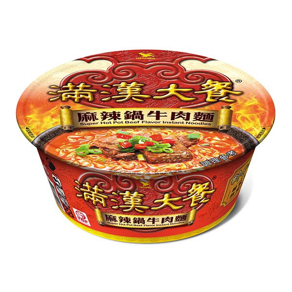 Taiwan Uni-President Super Hot Pot Beef Flavor Instant Noodle