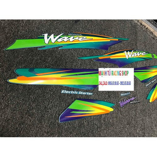 Tem WAVE THÁI 100 xanh ngọc - PhuTungVip