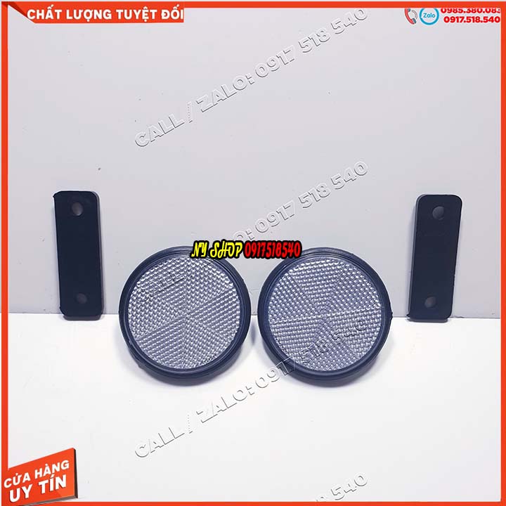 Bộ 4 mắt mèo phản quang kèm pát gắn phuộc và đuôi xe.