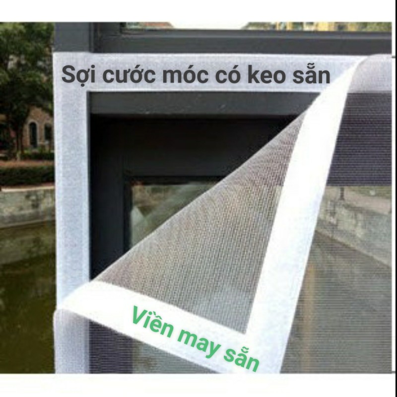 Lưới chống muỗi có viền may sẵn và keo dán sẵn