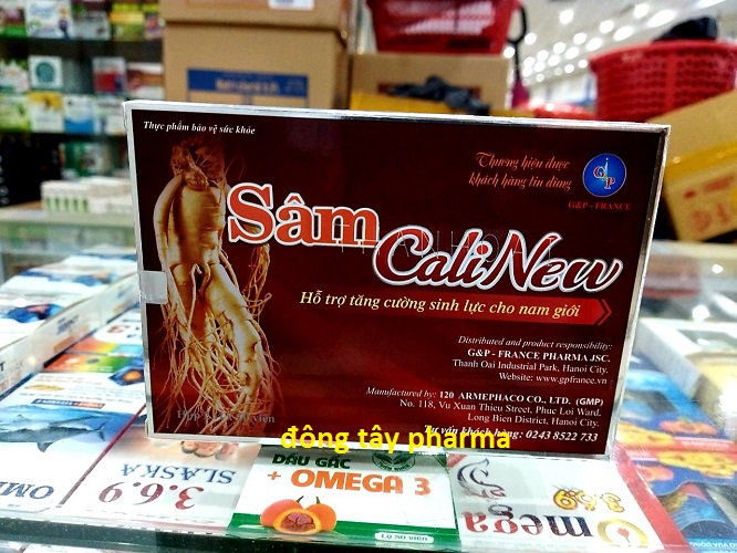 Viên uống tăng cường sinh lý Sâm calinew (Sâm Caliperu) - Tăng cường sức khỏe nam giới - hộp to 20 viên - date 2026