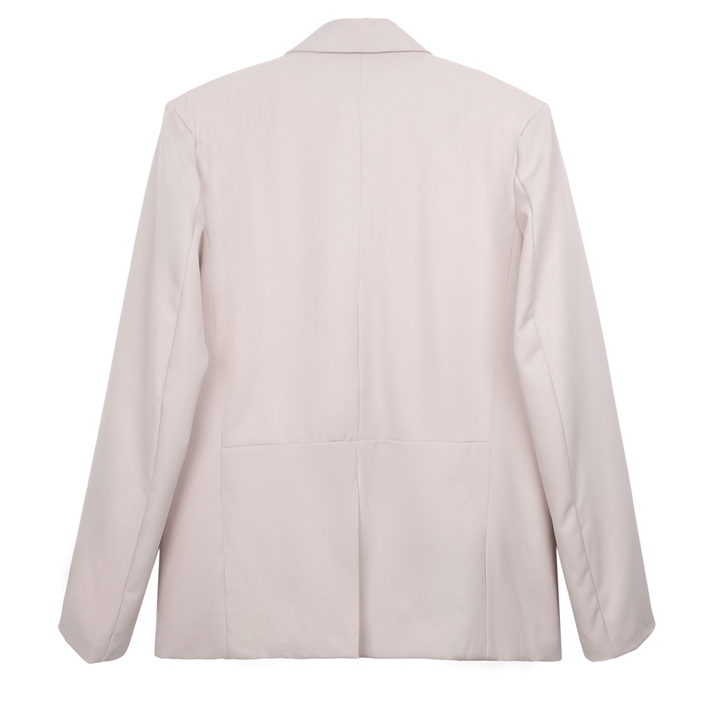 Áo khoác blazer trơn form rộng Basic Blazer HUGU chất vải cao cấp chuẩn form