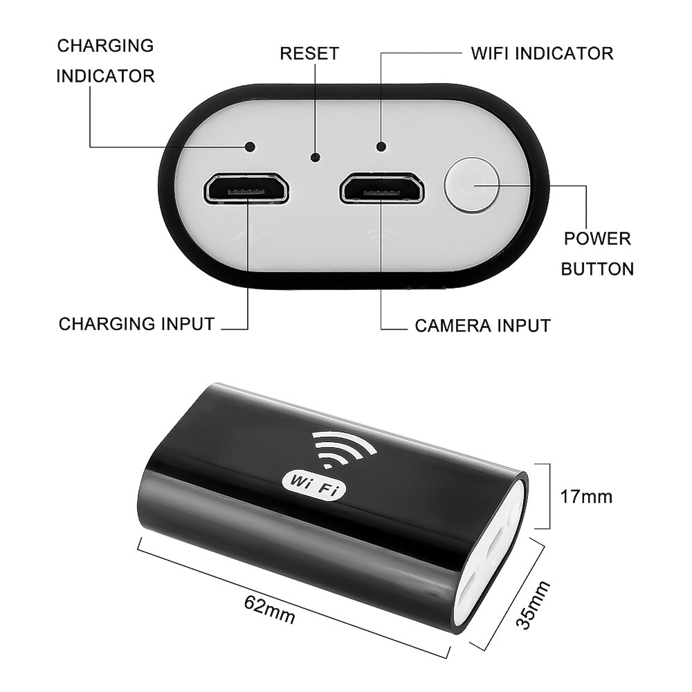Camera nội soi chống nước Wireless WIFI Endoscope Camera 3.5 mét
