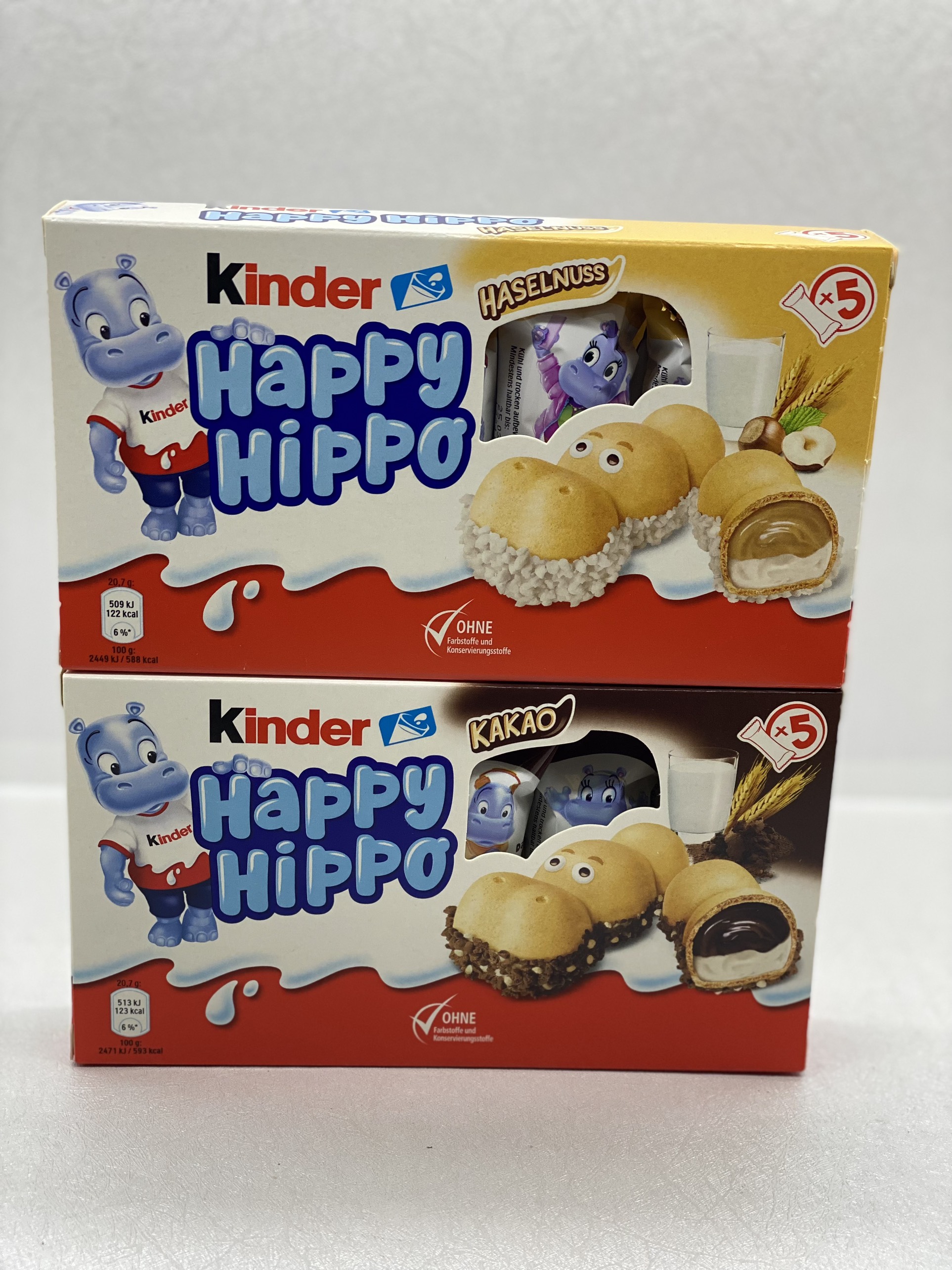 Bánh Socola Kinder Happy Hippo hộp 5 chiếc - Đức
