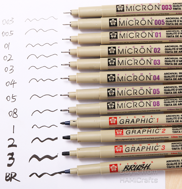 BÚT LINE ĐI NÉT SAKURA PIGMA MICRON ĐỦ SIZE (003 - BRUSH)