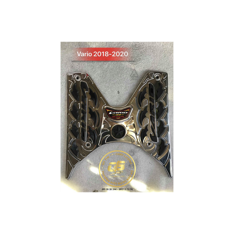 Thảm lót chân inox xe vario 125-150cc đời 2018- 2022