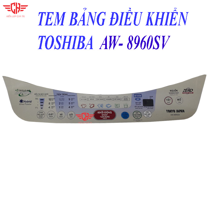 Tem phím máy giặt Toshiba E8960