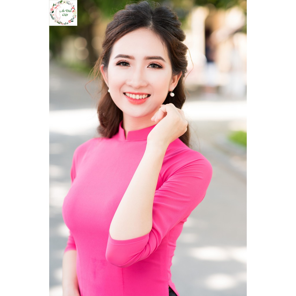 áo dài trơn co giãn kèm quần