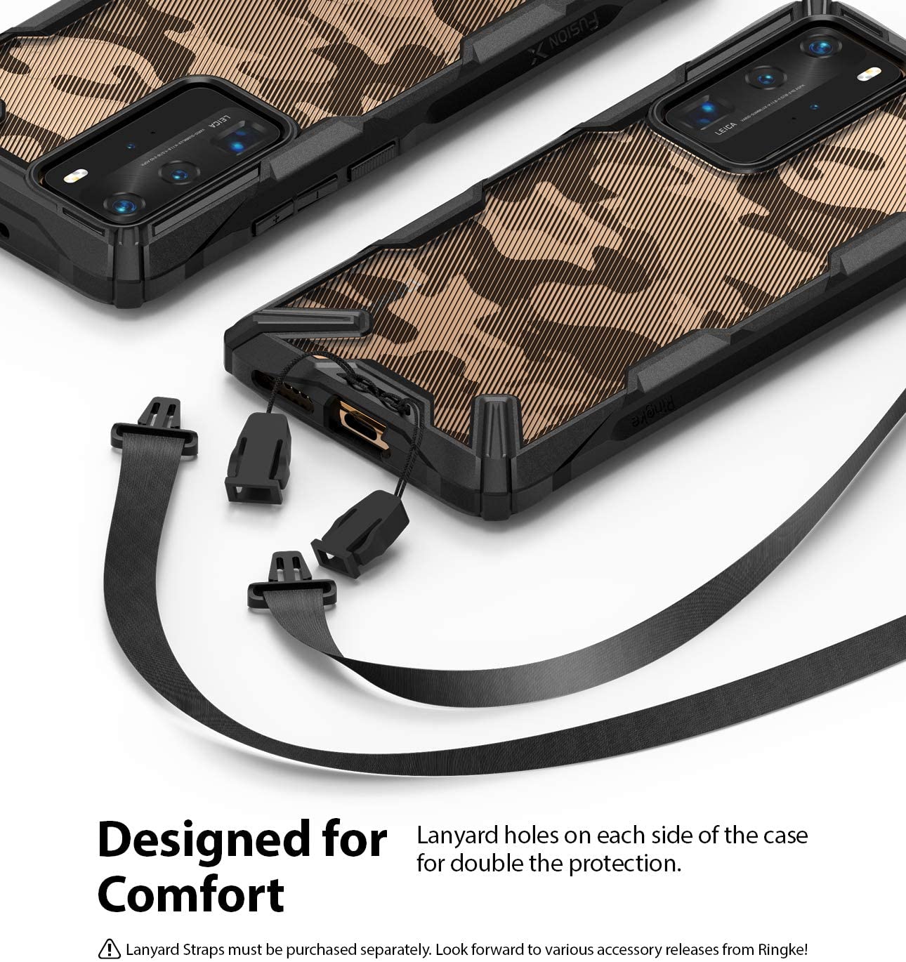 Ốp lưng Huawei P40 Pro Ringke Fusion X Hàn Quốc (Ringke Fusion X P40 Pro Korea Case)