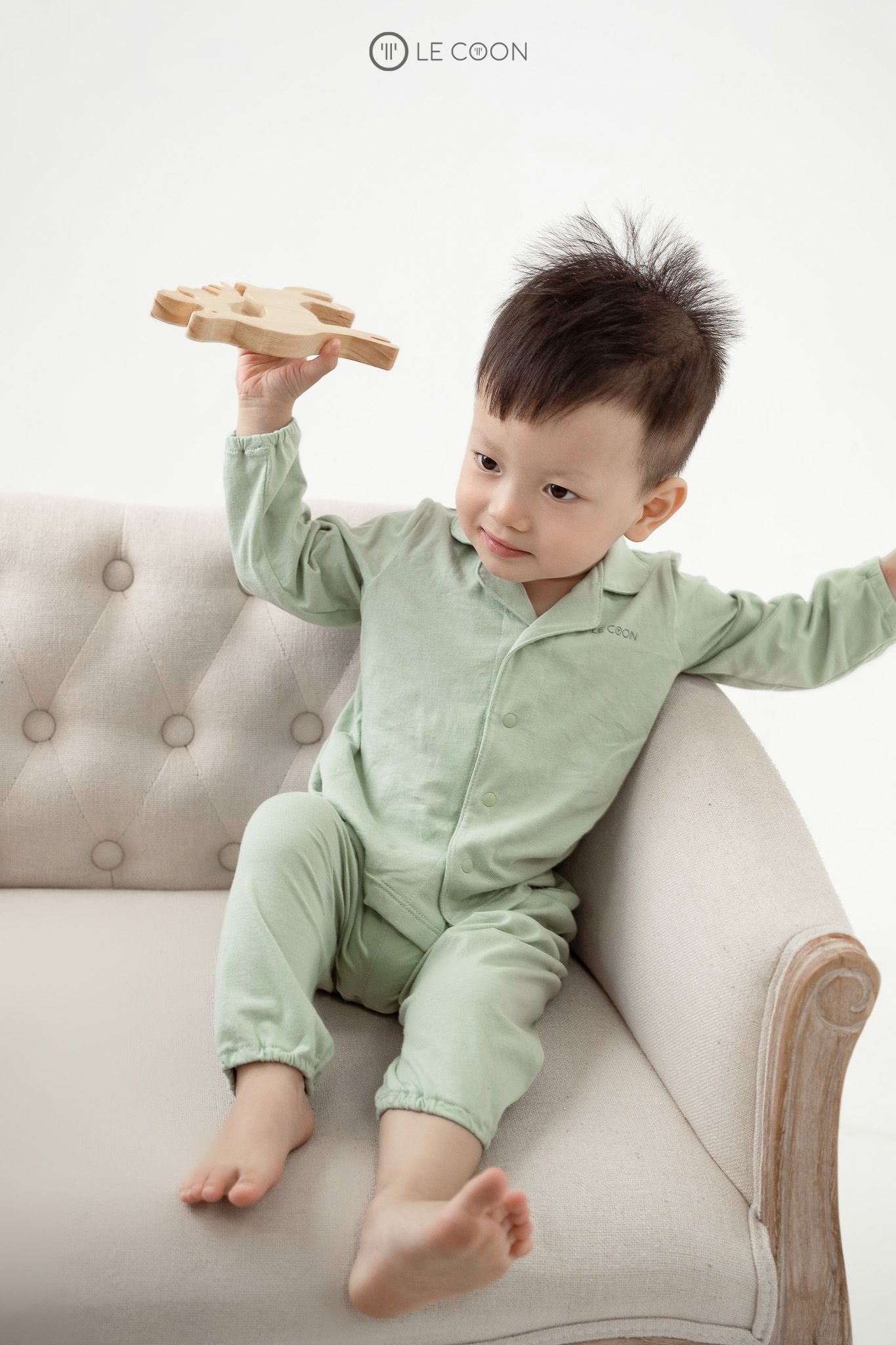 LE COON | Pyjama Dài Tay | Vải COOL mỏng mát | 0 tháng - 3 tuổi