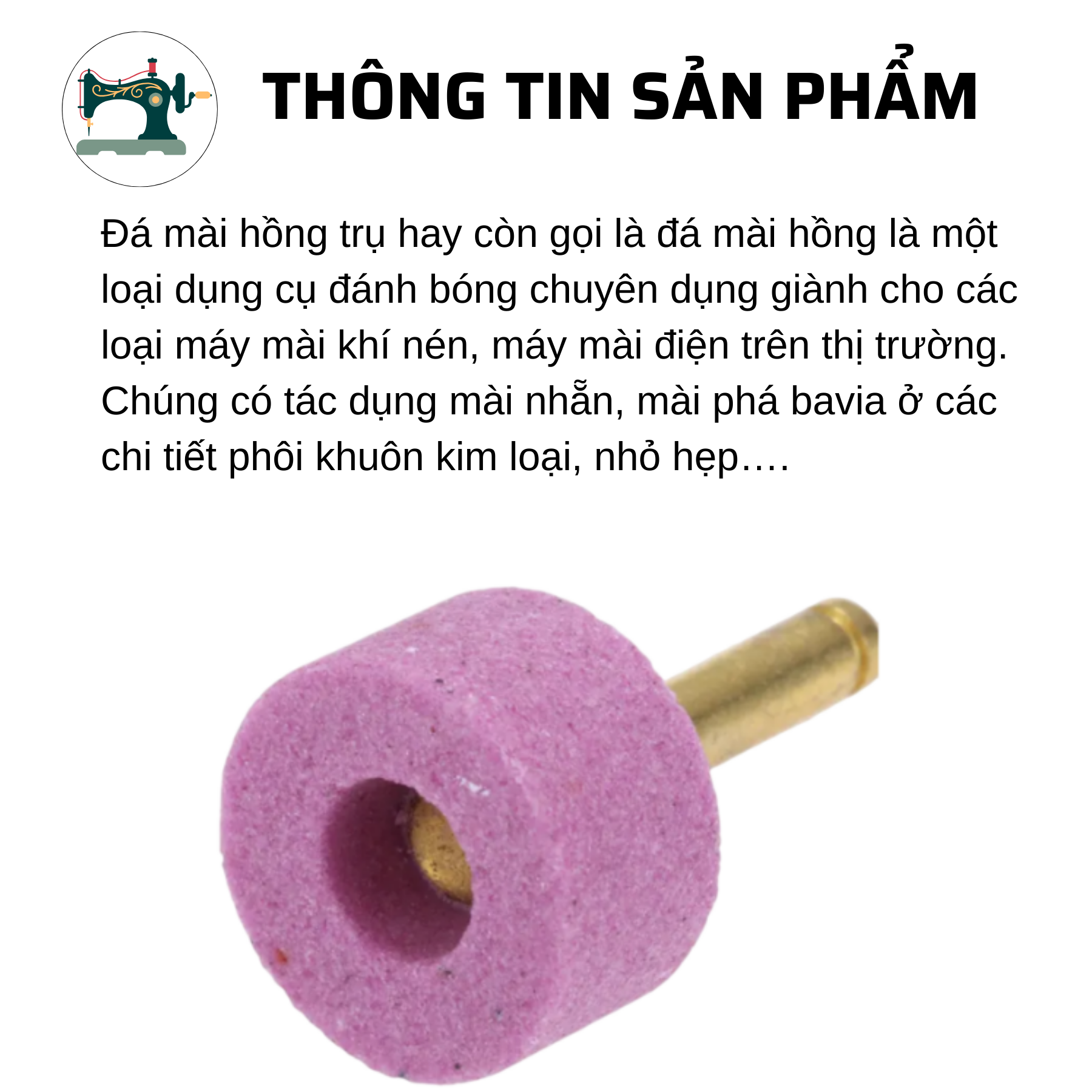 Đá mài dao máy cắt đầu bàn màu hồng