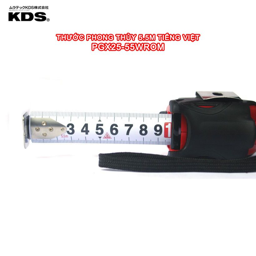 Thước phong thủy tiếng Việt KDS PGX25-55WROM