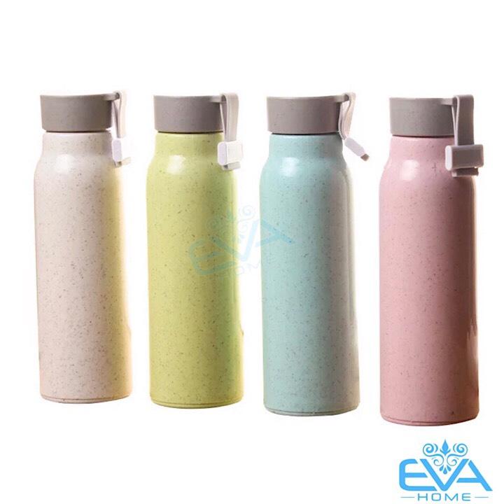 Bình Đựng Nước Thuỷ Tinh Giữ Nhiệt Nhựa Lúa Mạch 350 Ml - BGN02