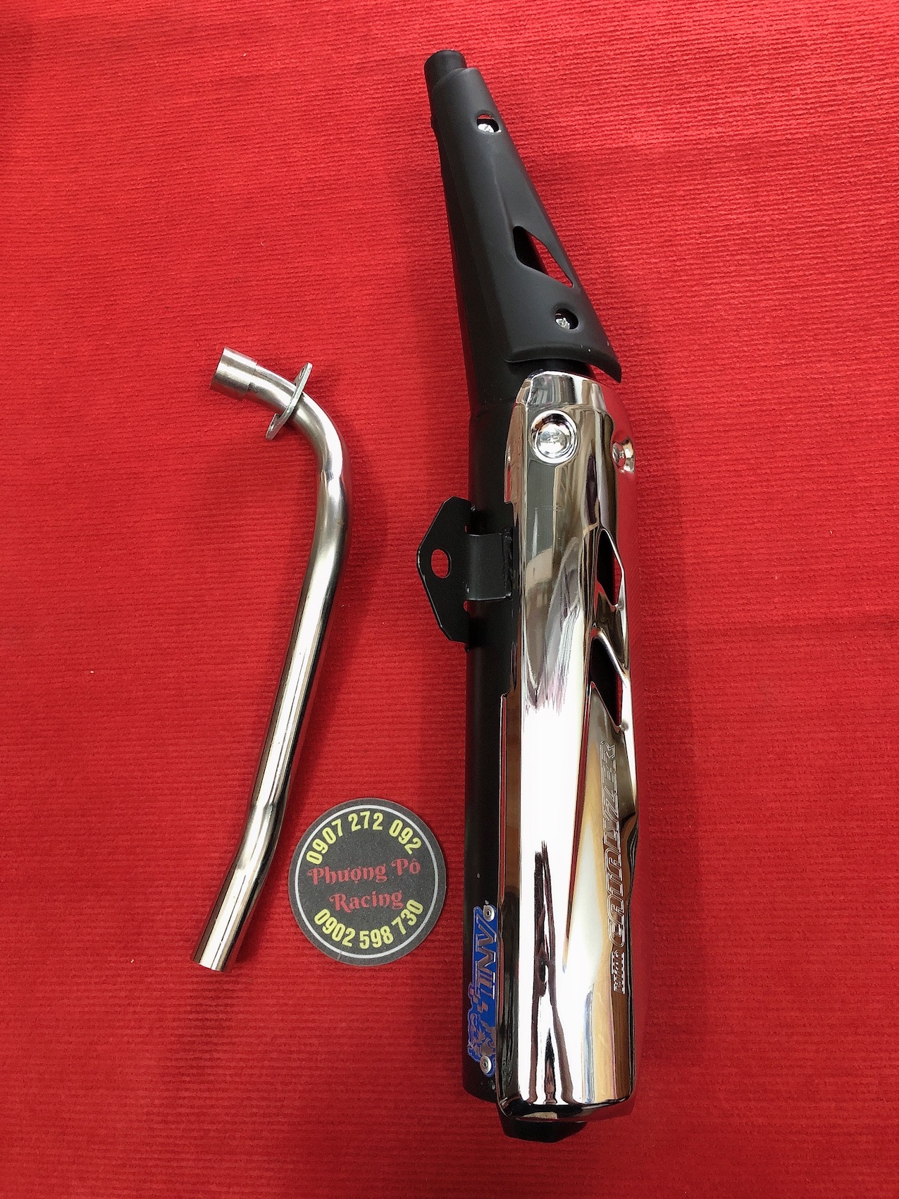 [HCM] Pô Sirius pát zin móc ấm kèm Cổ ( có pô êm như zin )