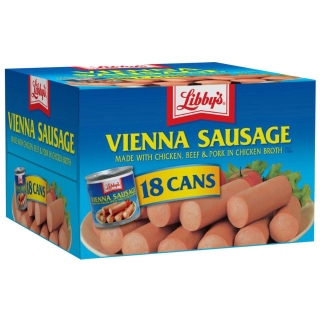 Hàng Hot Xúc Xích Gà Heo Thơm Ngon Libby Vienna Sausage( 18 lon x 130g) (Thùng) (Product From USA) thumbnail
