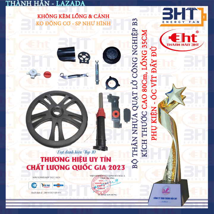 5 BỘ THÂN QUẠT LỠ B3 FULL LỒNG & CÁNH