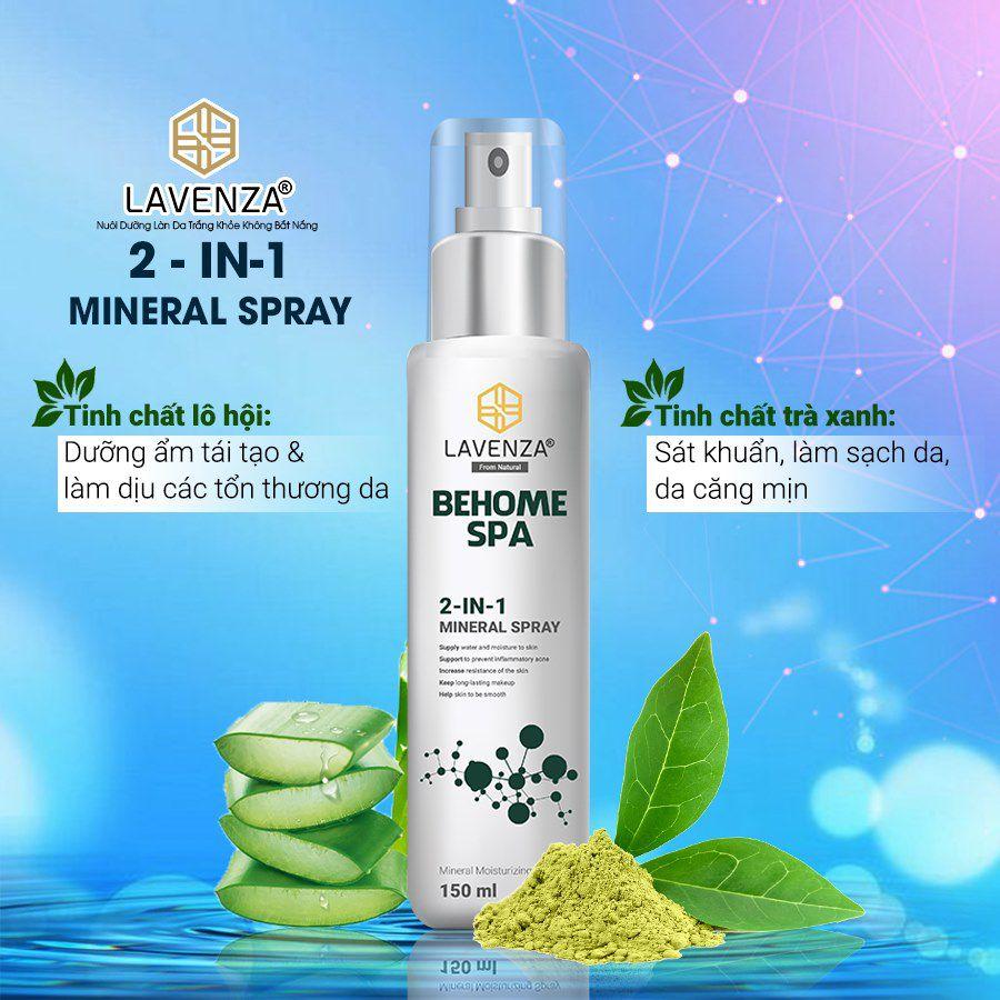 [HCM]XỊT KHOÁNG LAVENZA 2 TRONG 1