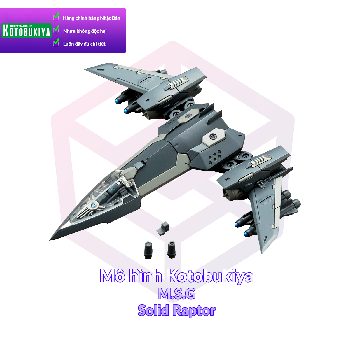 [7-11/12 VOUCHER 8%]Mô hình Kotobukiya M.S.G MH19 Solid Raptor Heavy Weapon Unit [KTB] [MSG]