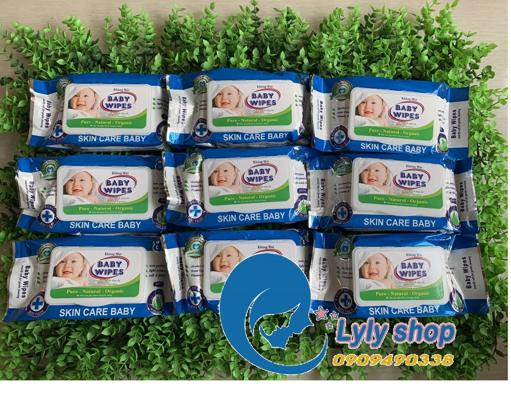 Khăn Giấy Ướt Baby Wipes Bịch 80g- Combo 10 gói