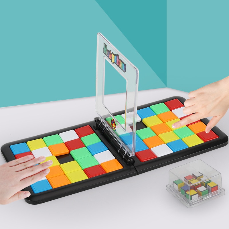 Color Battle Square Race Game Parent-Child Square Desktop Kids