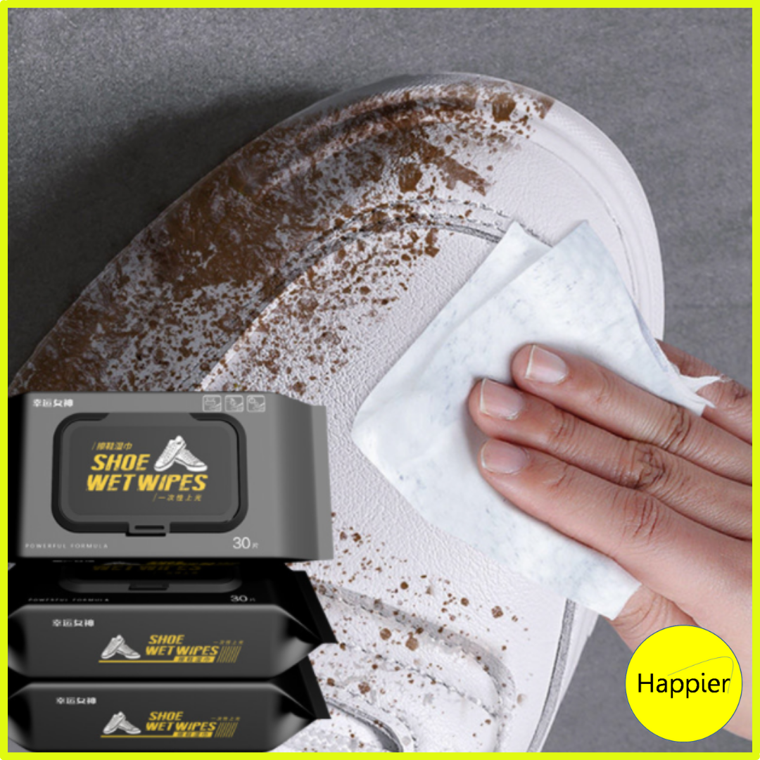 [HCM]Khăn Giấy Lau Giày Thể Thao - Happier
