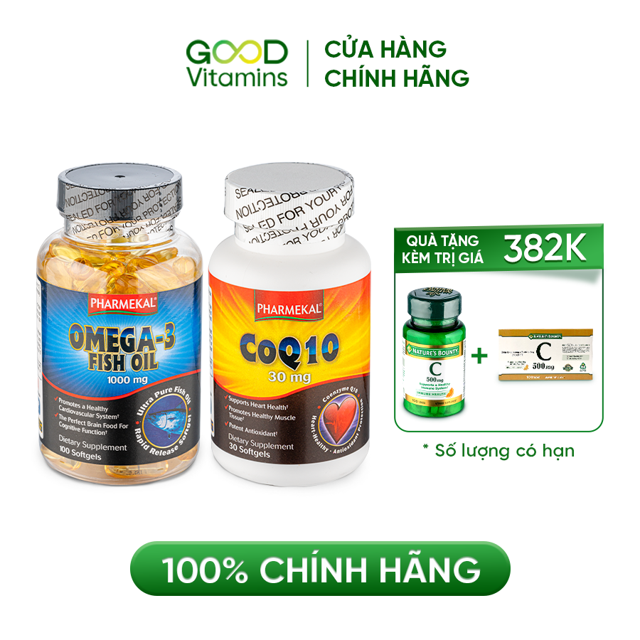 Combo Hỗ Trợ Tim Mạch, Omega 3 & CoQ10