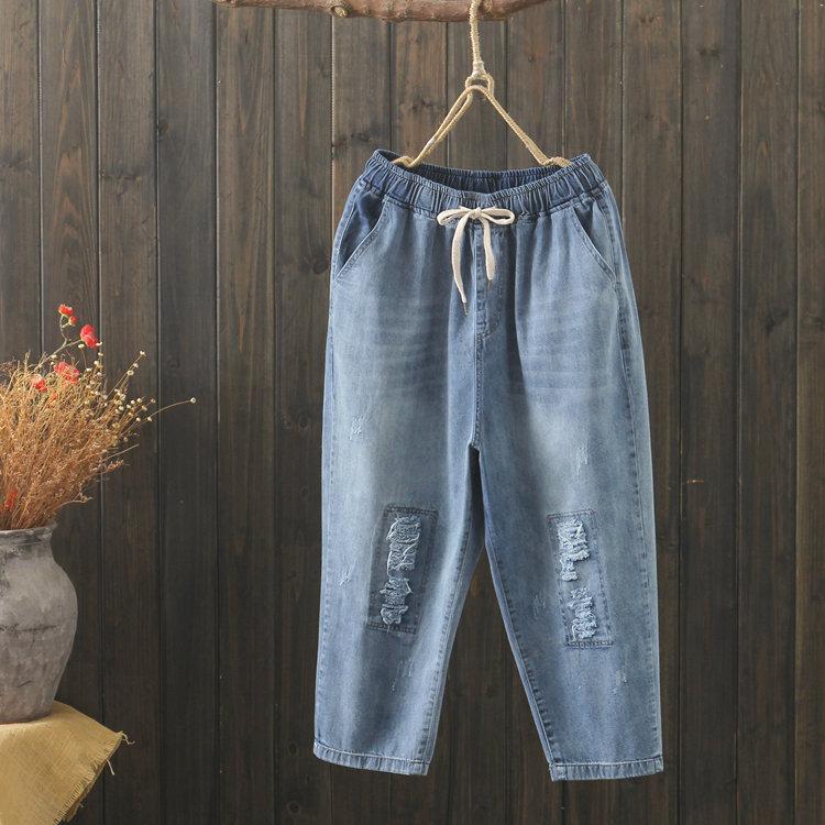 Quần jean baggy nữ form cực đại