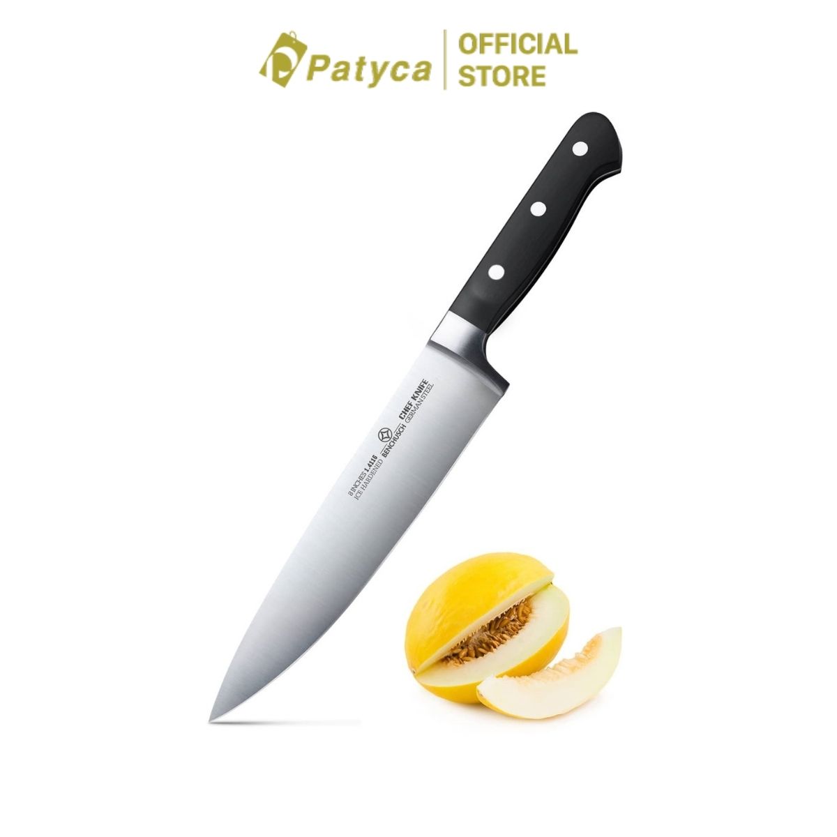Benchusch Professional 8-Inch Chef Knife - Classic Series - German HC Steel with Full Tang Blade - Multi-Use for Slicing, Dicing, Chopping and Mincing Meat, Fish, Fruits, Vegetables