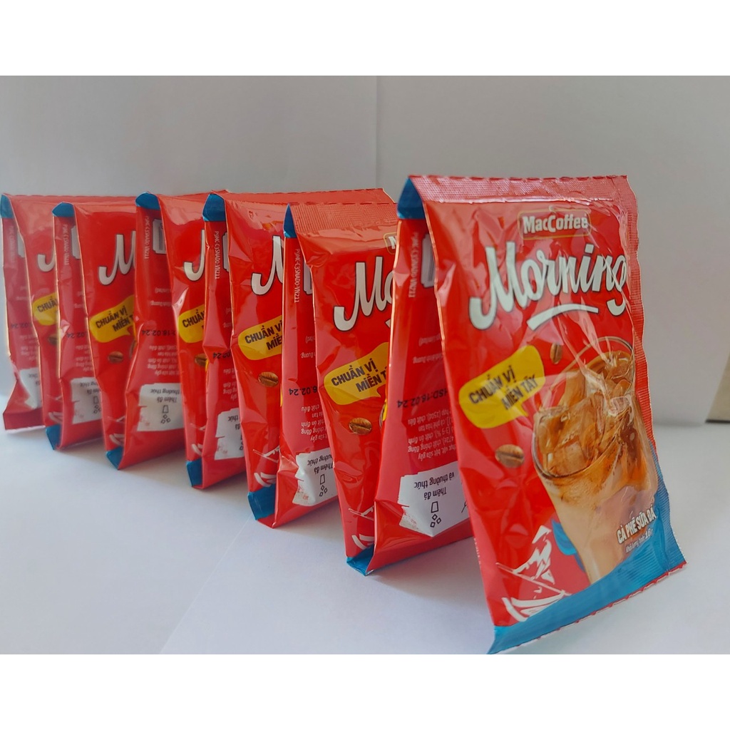 Cà phê sữa đá Morning (Dây 12 gói x 16g).