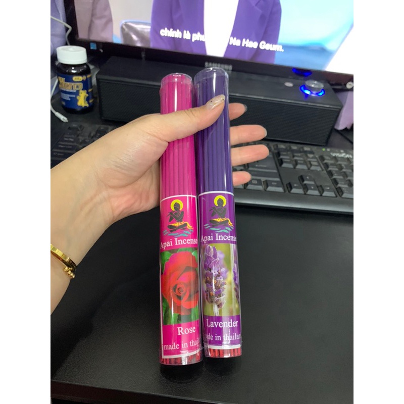 [ĐỦ MÙI] Nhang Thơm Aroma Incense Thái Lan 20cm (Bó 50 cây/ mỗi bó 1 hương)