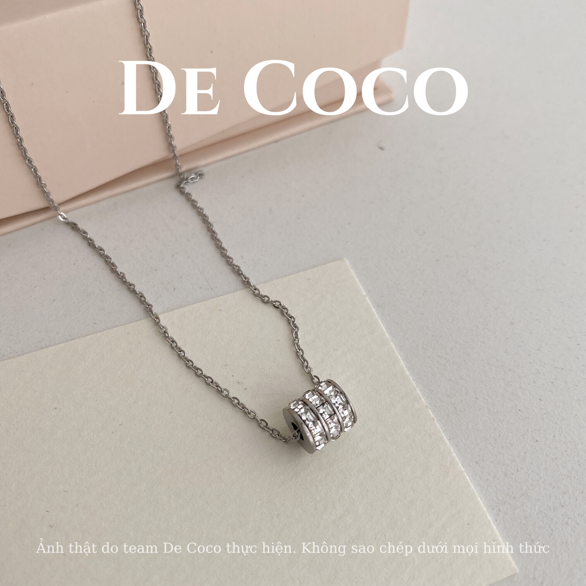 [KHÔNG ĐEN GỈ] Vòng cổ dây chuyền BLING RING De Coco