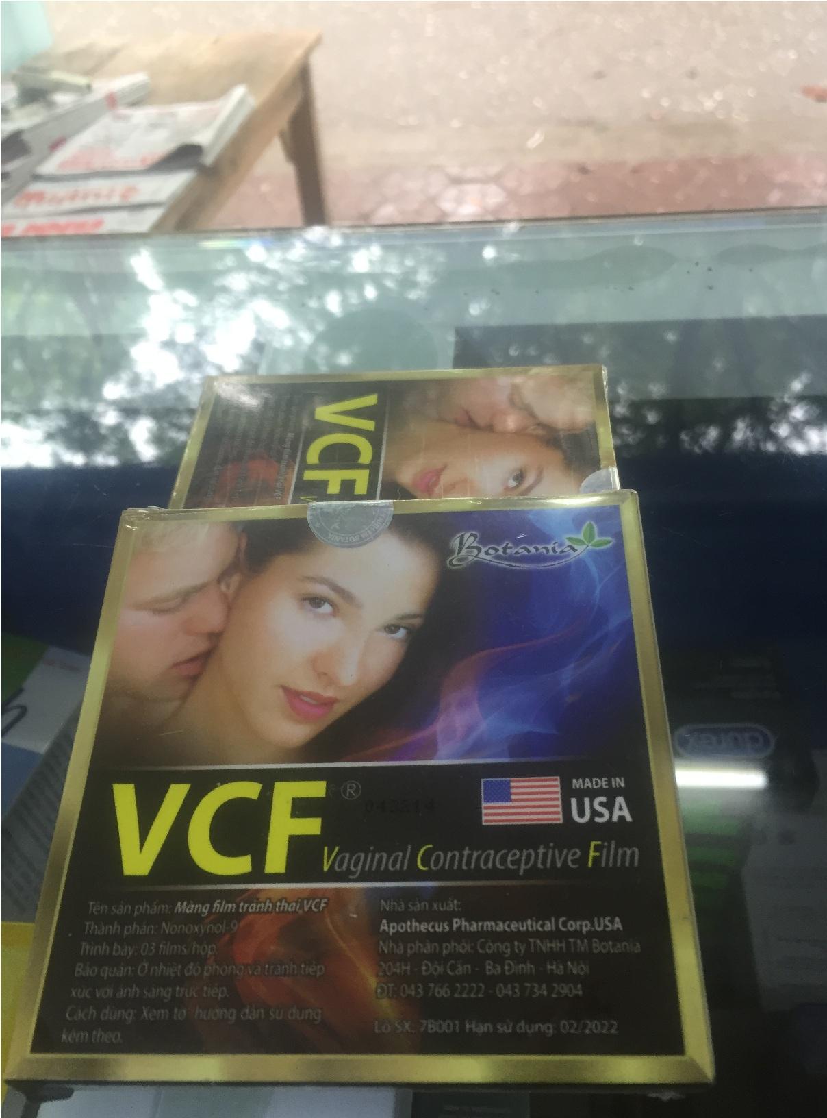 hộp 3 màng phim tránh thai – VCF
