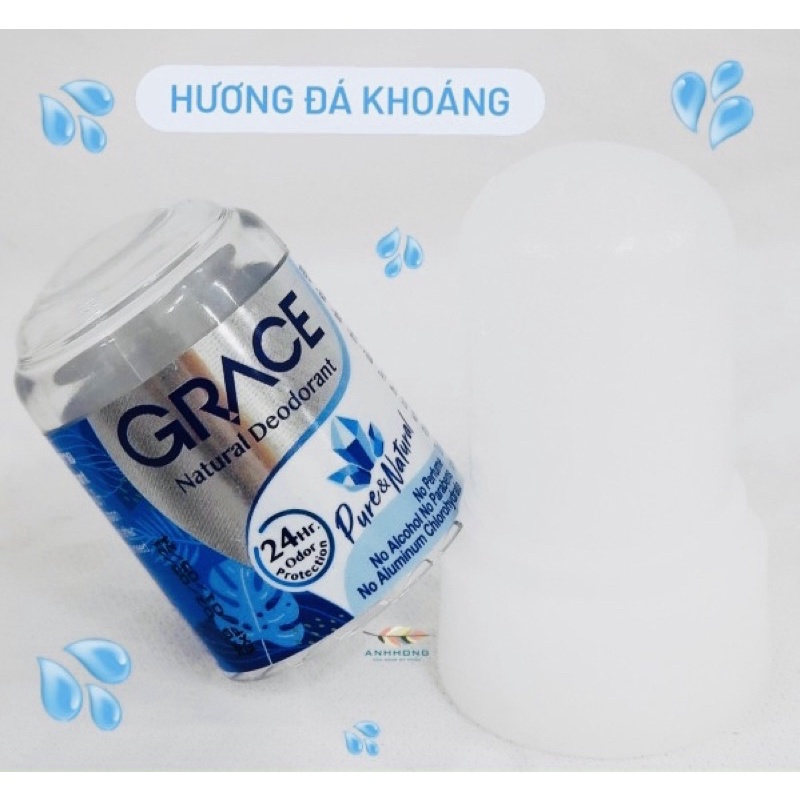 Lăn khử mùi đá khoáng Grace thái lan 50gam