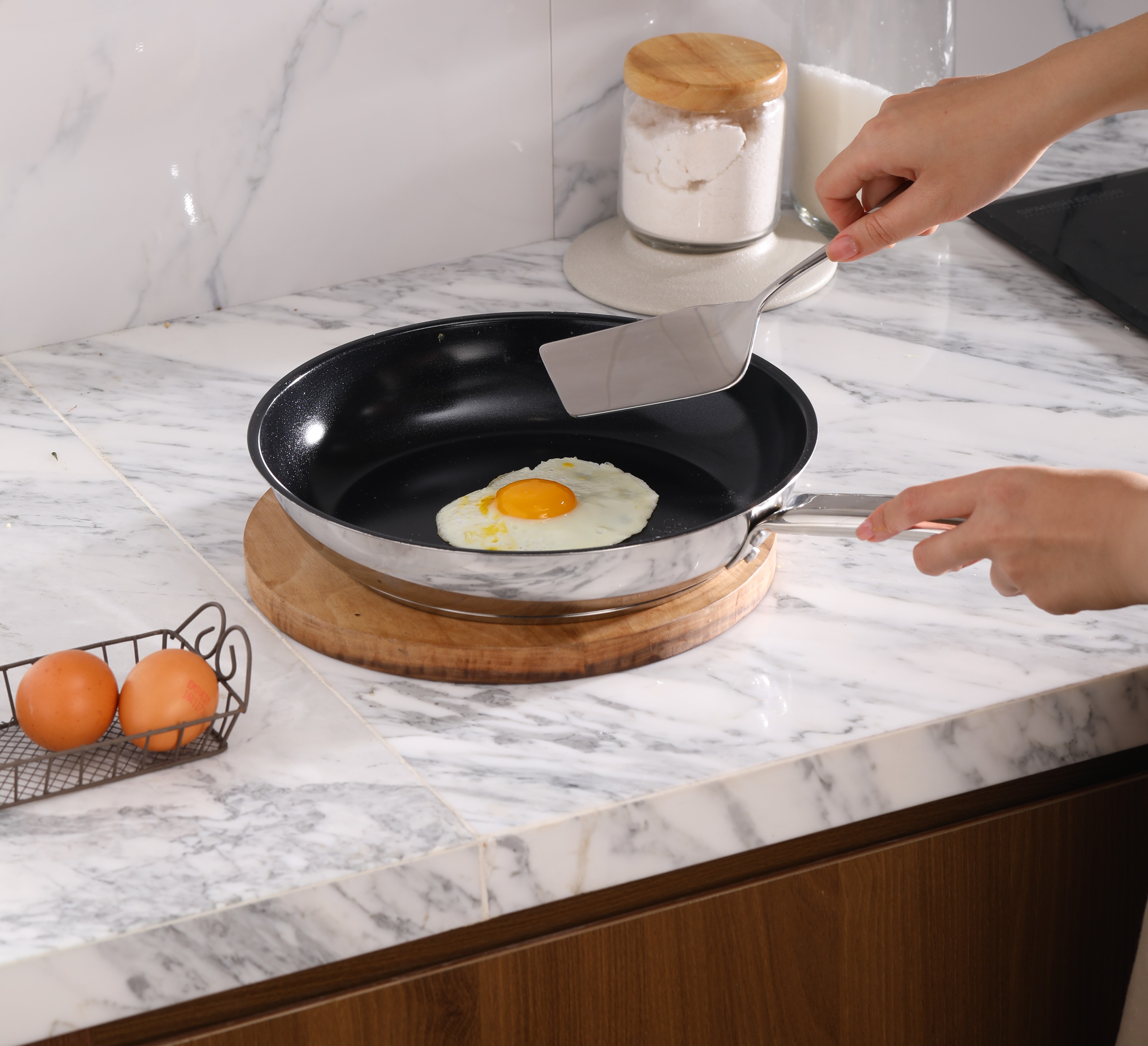 [HCM]Chảo Edelkochen 3 đáy chống dính 26cm