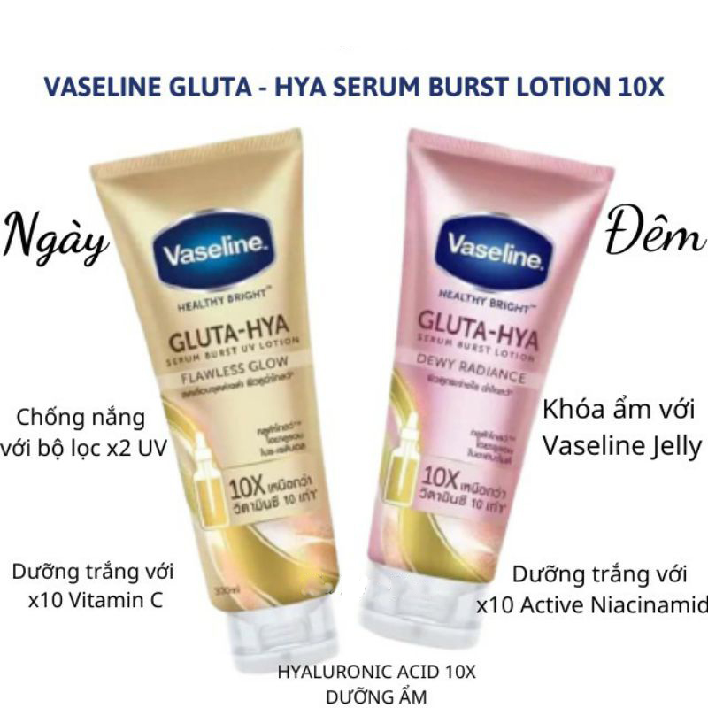 Sữa Dưỡng Thể Vaseline Gluta Hya 10x Thái Lan